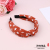 Two-Tone Five-Pointed Star Pattern Decoration Knot in the Middle Headband Women Versatile Headband Non-Slip Hairpin with Broad Edge Hair Accessories