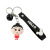Creative Cartoon Cute PVC Figurine Maruko Keychain Handbag Pendant Men and Women Couple Car Pendant Gift