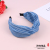 Blue and White Striped Korean Headdress Wide Edge Fabric Knotted Hair Hoop Sweet and Simple Hair Pressing Hairpin Super Fairy Wild Headband