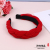 Factory Direct Sales Cute and Sweet Solid Color Wide Brim Knot in the Middle Fabric Hair-Hoop Headband Hair Band Various Colors