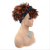 Turban Wig Head Cover African Women's Scarf Head Cover Wig with Turban Small Curly Head Cover Explosion Head Cover