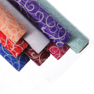 Flowers Wrapping Paper-Piece Ruyi Pattern Snow Yarn High-End Flowers Wrapping Paper Christmas Wedding Celebration Decoration Yuxin