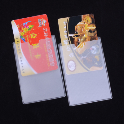 PVC Frosted ID Card Holder ID Card Holder Bank Card Credit Card Bus Pass Protective Cover Customizable Printing