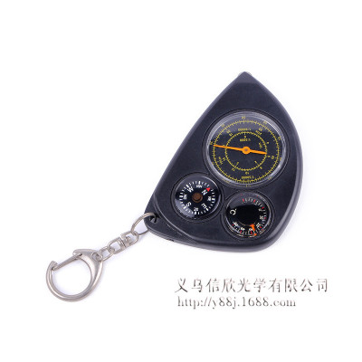 Ranging Compass Key Chain Outdoor Portable North Pointer New Map Ranging Outdoor Multifunctional Compass