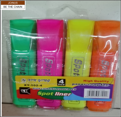 igh Lighter marker Fluorescent Marker 4pcs bag AF-3346-1