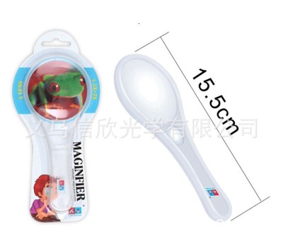 Wholesale Supply Children's Magnifying Glass 3 Times Student Education Observation Mirror New Double-Sided Handheld Magnifying Glass