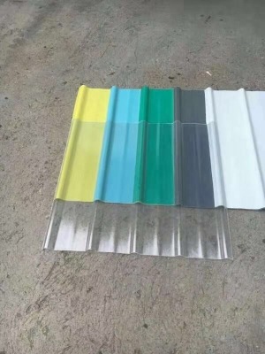 Factory Direct FRP Lighting Tile Transparent Tiles Anti-Corrosion Glass Fiber Roof Outdoor Factory Plastic Sunlight Transparent