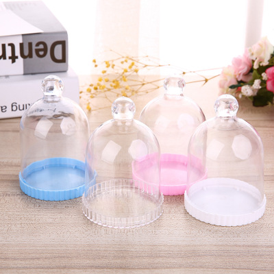 Transparent Dust Cover Works Cover Candy Toy DIY Clay Soft Pottery Handmade Girl Heart Cake Holder Environmentally Friendly and Harmless