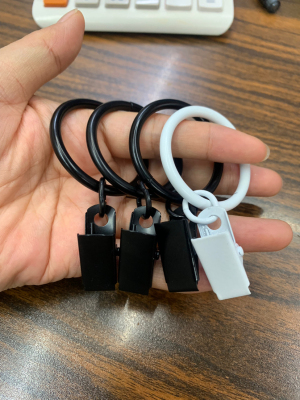 Exported to South Korea Spray Paint White Curtain Clip Electrophoresis Black Curtain Clip Rome Retaining Ring High Quality Shipment J Fast