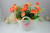 Ceramic Large Hanging Basket 5 round Rose Small Bonsai Decorations Living Room Desk Decoration Flowers Artificial Flower