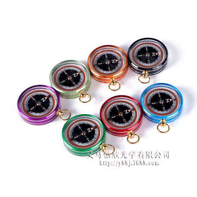 Outdoor Metal Compass Compass New Creative Candy Color Colorful Aluminum Alloy Compass Compass Wholesale