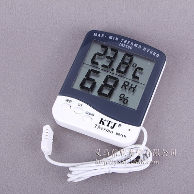 Large Screen Household Thermometer with Probe Hygrometer Electronic Thermometer Ta218c Factory Direct Sales Wholesale