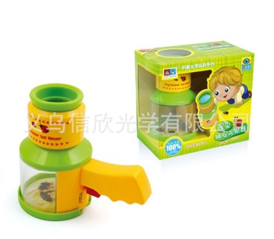 Factory Direct Sales Children's Magnifying Glass Creative New Insect Capture Viewer Toddler Exploration Puzzle Magnifying Glass