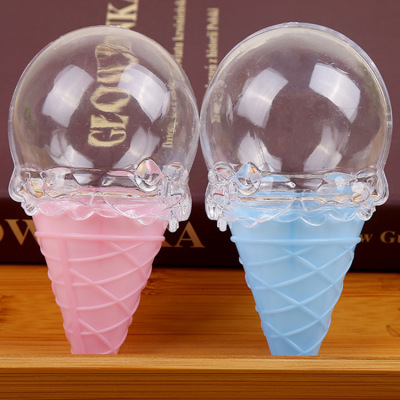 Ice Cream Plastic Box Cotton Sand Ultra-Light Clay Crystal Clay Box Candy Toy Decorative Jewelry Rubber Band Box