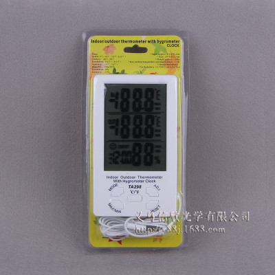 Factory Direct Sales Wholesale Large Screen Home Indoor and Outdoor Thermometer Hygrometer Electronic Thermometer Ta298