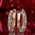 Fashion Jewelry New Wish Amazon AliExpress EBay Three-Sided Diamond Full Diamond Rhinestone Ear Clips and Ear Studs Wholesale