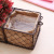 Portable Iron Storage Basket Iron Linen Flower Basket Fabric Flower Device Portable Flower Pot Waterproof Inner Storage Basket