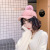 Yipan Autumn and Winter Korean Hat Deerskin Velvet Peaked Cap Cute Rabbit Hair Baseball Cap Lamb Wool Thickened Warm Hat
