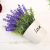 Artificial Flower Bonsai Set Lavender Fake Flowerpot Decoration Crafts Ceramic Love Cup Decoration Factory Wholesale