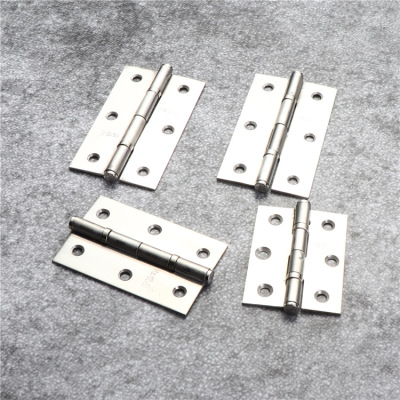Small Hinge Bearing Sound Canceling Mute Thickened Flat Hinge Stainless Steel