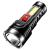 Multifunctional Outdoor Power Torch USB Rechargeable Side Light Cob with Power Display Portable Light Remote Led