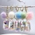 New Pendant Cartoon Fairy Princess Acrylic Oil Keychain Diamond Floating Pendant Little Creative Gifts