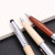 Creative Wooden Pen Customized Enterprise Logo Touch Screen Ballpoint Pen Business Office Red Wood Pen Fashion Capacitor Wooden Pen