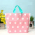 Frosted New High-End Handbag Cloth Bag Polka Dot Handbag Shopping Bag Cosmetic Bag Daily Necessities Collecting Bag