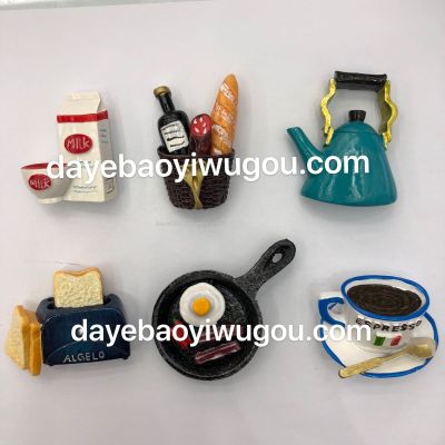 European and American Style Resin Refrigerator Magnet Tourist Souvenirs Creative Decoration Customized Resin Craft Refrigerator Stickers
