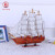 Painted Desk Ornaments 33cm Handmade Boat Simulation Sailboat Model Solid Wood Displayed Sailing Crafts