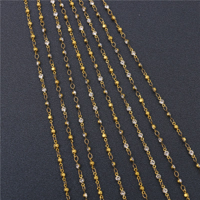 Alloy Rhinestone-Encrusted Jewelry Chain Accessories Clothing Accessories Jewelry DIY Decorative Accessories Materials