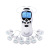 Dual Output Digital Massager Battery Double Hole Mini Massager with Power Pulse Physiotherapy Instrument