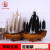 Zhenghe's Ship Simulation Battleship Model Wooden Frame Office Transfer Decoration Crafts Customization