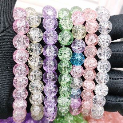10cm Multi-Color Crushed Stone Crystal Bracelet Jewelry Bracelet Women's Collapse Accessories 2 Yuan Shop Ornament Wholesale
