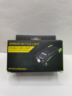 New Bicycle Light, USB Rechargeable Cycling Light, Horn Light, Cycling Fixture