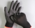 Black 13-Pin Nylon Pu Coated Palm Coated Dipped Gloves Non-Slip Dustproof Working Gloves