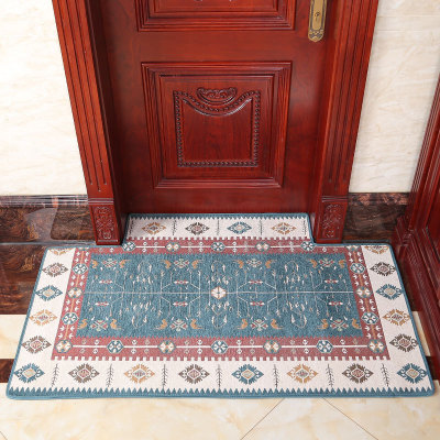 Factory Direct Sales Simple European Jacquard Door Mat Wholesale One Piece Dropshipping Quick-Drying Absorbent Dry Multi-Color Door Mat