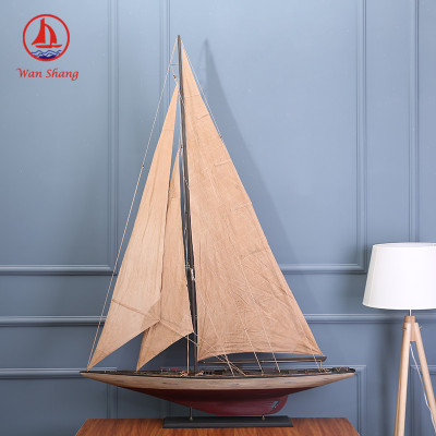 Log 120*21*168 Sloop Office Living Room Distressed Red Background Handicraft Simulation Decoration Batch