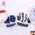33cm Mediterranean Style Blue Sailboat Model Desktop Wooden Decoration Decorative Crafts Wholesale