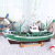 Creative 60cm Sailing Model Decoration Handmade Mediterranean Style Fishing Boat Crafts Decoration Factory Wholesale