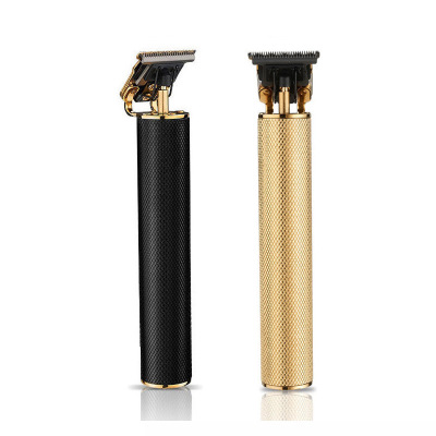 Gold Tube USB Charging DualUse Carving Special Electric Clipper Black Tube Caliper Limit Comb Gold Tube Hair Clipper