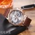 Wish Hot Sale Hot Sale Men's Large Dial Fake Three-Eye Business Sports Belt Quartz Watch Men's One Product Dropshipping