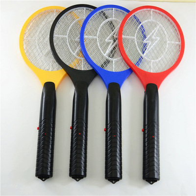 Battery Lightning Electric Mosquito Swatter Foreign Trade Classic Mosquito Killer Fly Swatter Yiwu Currently Available