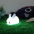Led Rabbit Silicone Night Lamp Bedroom Bedside Touch Night Light Children's Eye Protection with Sleeping Night Light