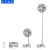 Creative Telescopic and Portable Folding USB Charging Shaking Head Remote Control Storage Fan Household Desk Floor P9s