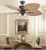 Ceiling Fan American Country Dining RoomLiving Room Ceiling Fan Household Ceiling FanStyle Ceiling Lamp Retro Fan Light