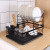 Currently Available Wholesale Japanese Iron Tableware Storage Dish Rack Multi-Functional Kitchen Shelf Mass Drain Dish Rack