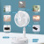 Retractable Folding Humidifier Moisturizing Spray Fan Desktop Dormitory Household Portable Desktop USB Charging Mute