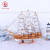 Wooden Craftwork Home Ornament Furnishing Handmade Boat Mediterranean Style Wooden Sailboat Decoration Sailing Boat Model