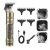 Head Dragon and Phoenix Builtin USB Rechargeable Hair Clipper Oil Head Scissors Retro Gold 0mm Carved Electric Clipper